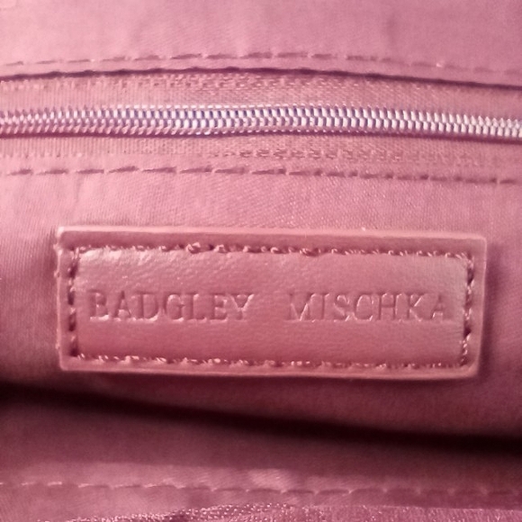 Badgley Mischka Burgundy Clutch Bag Plum NWT - Picture 4 of 9